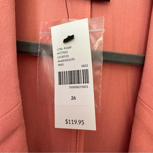 Lane Bryant Pink Blazer Modern Relaxed Fit Never Worn - Picture 3 of 4